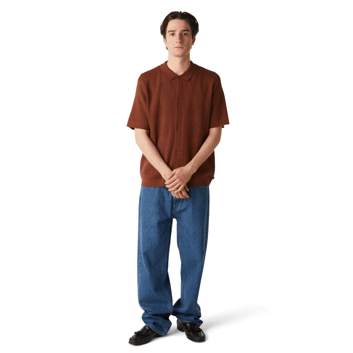 Plantlife Perforated Knit Top