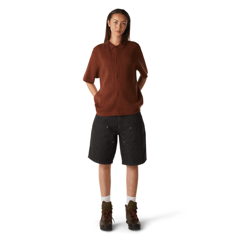 Huf Plantlife Perforated Knit Top Sierra
