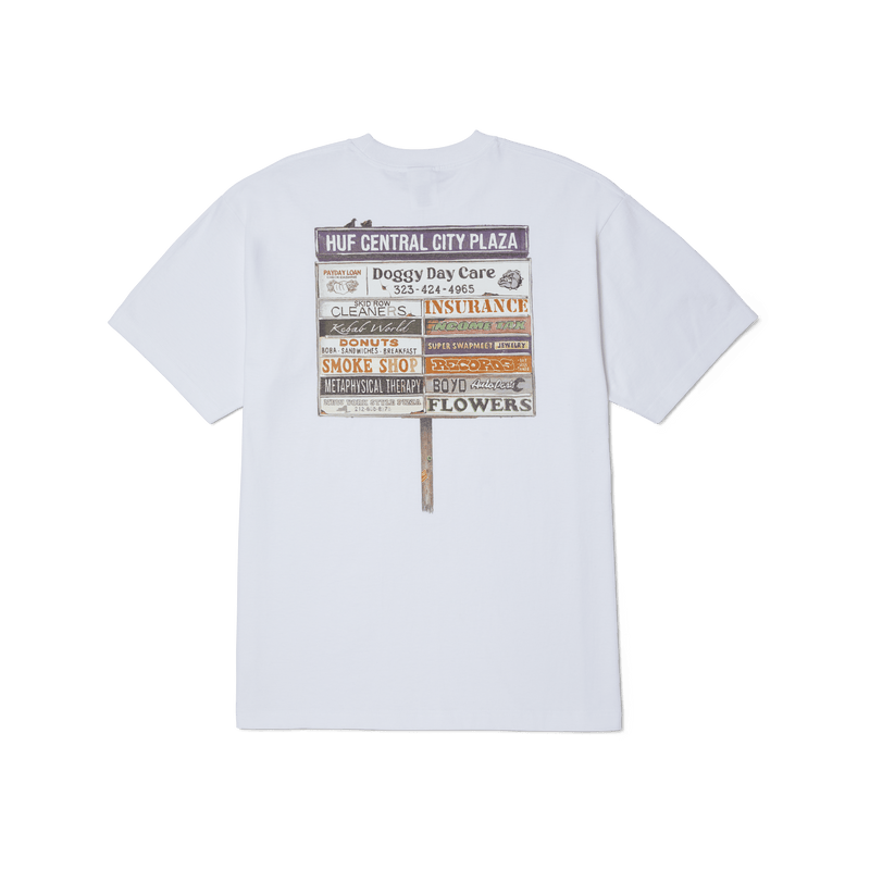 Huf Plaza T-Shirt White