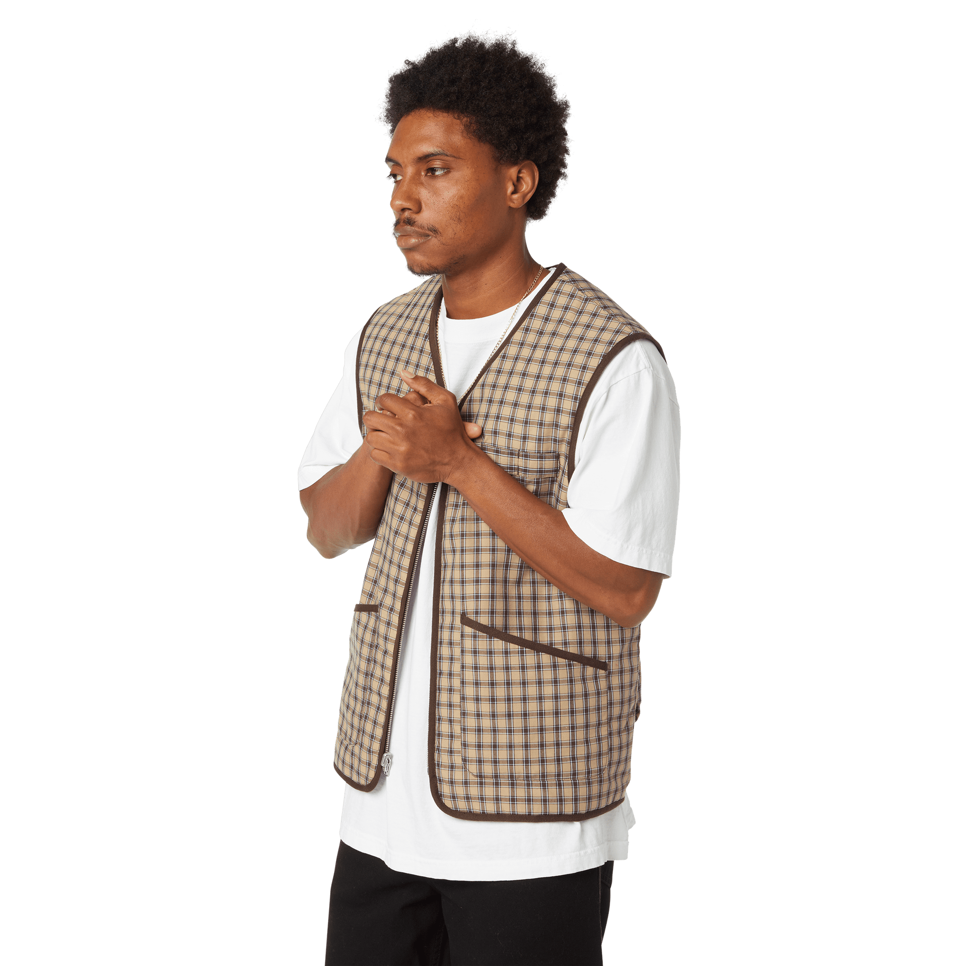 HUF Poynter Reversible Vest Clay