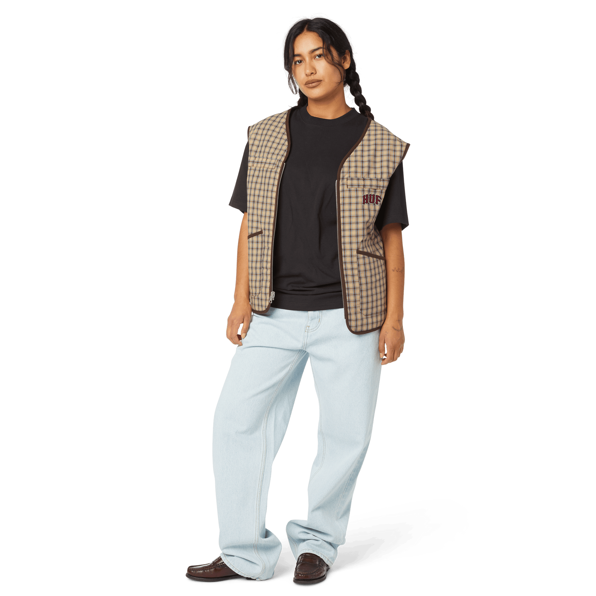HUF Poynter Reversible Vest Clay