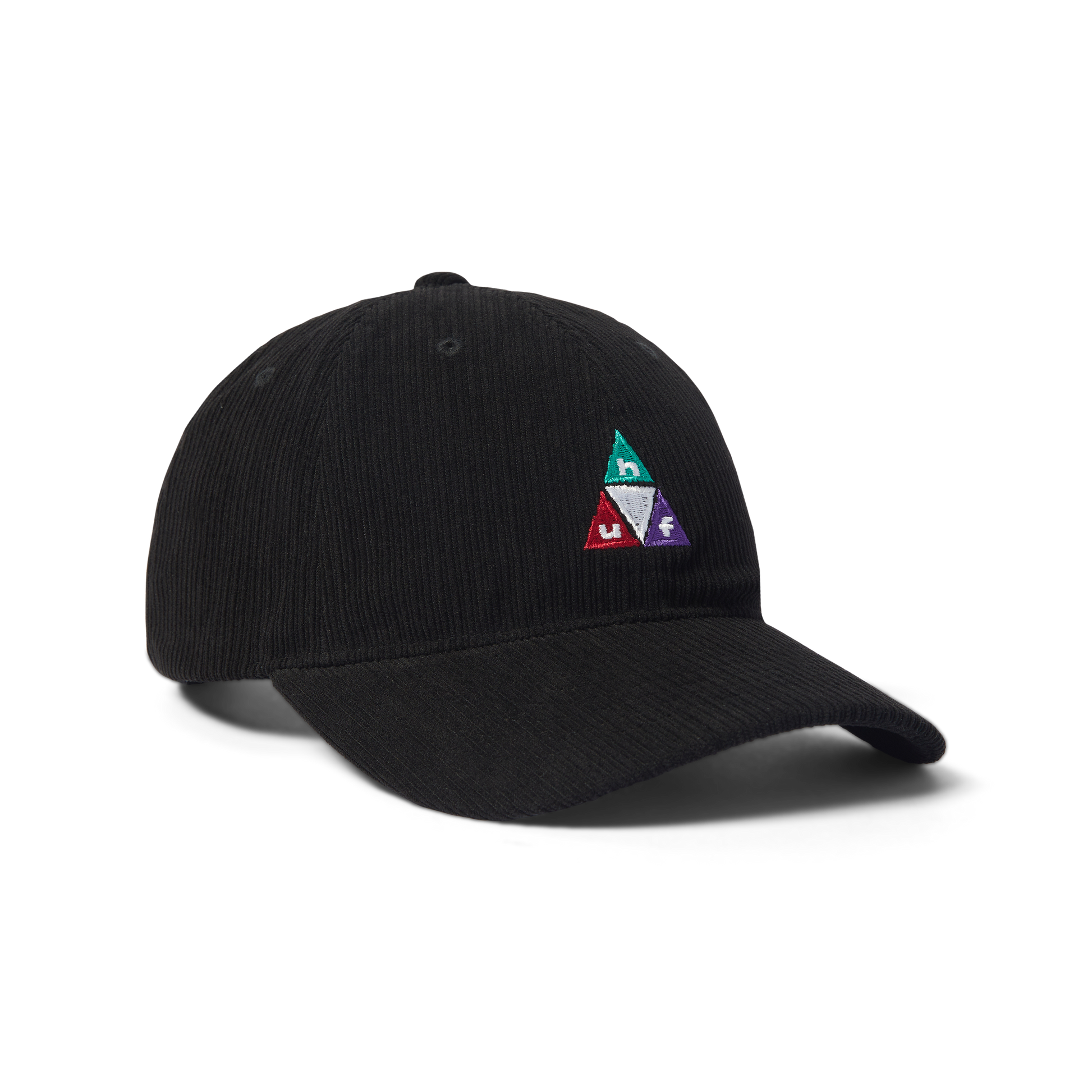 Huf Prism Triple Triangle Cord 6-Panel Curved Visor Hat Black