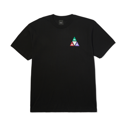 Huf Prism Triple Triangle T-Shirt Black/Teal