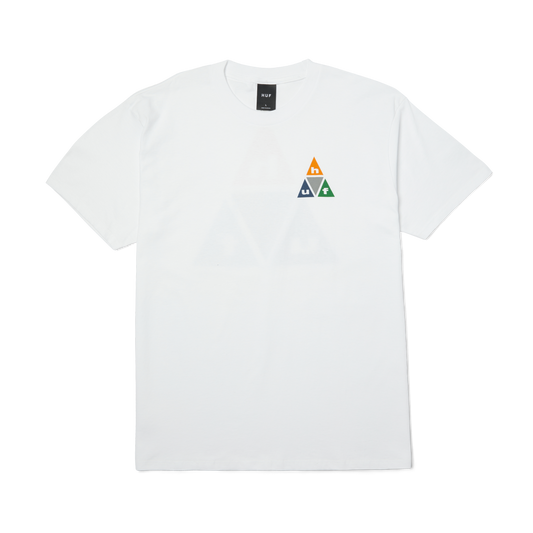 Huf Prisim Triple Triangle T-Shirt White