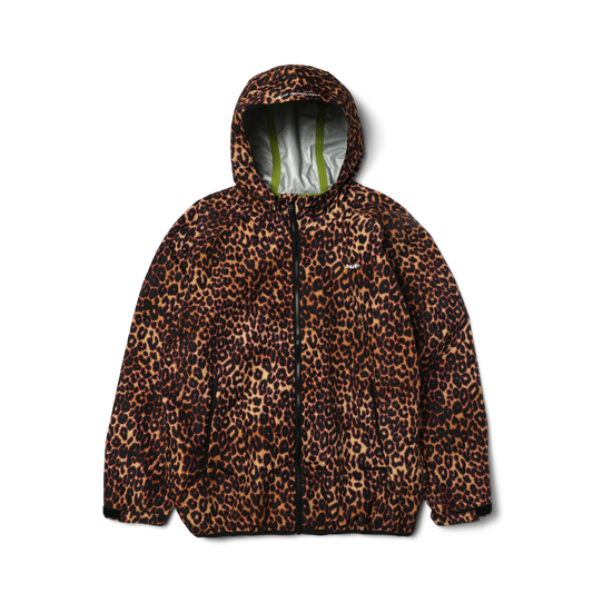 Huf Rainier Printed Shell Jacket Brown