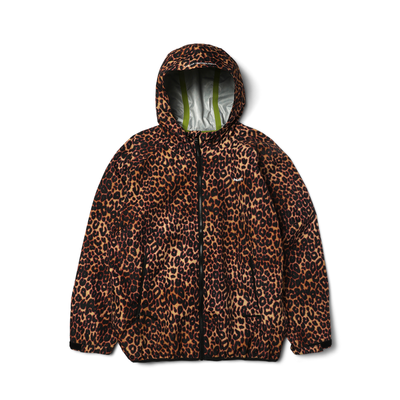Huf Rainier Printed Shell Jacket Brown