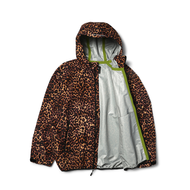 Huf Rainier Printed Shell Jacket Brown