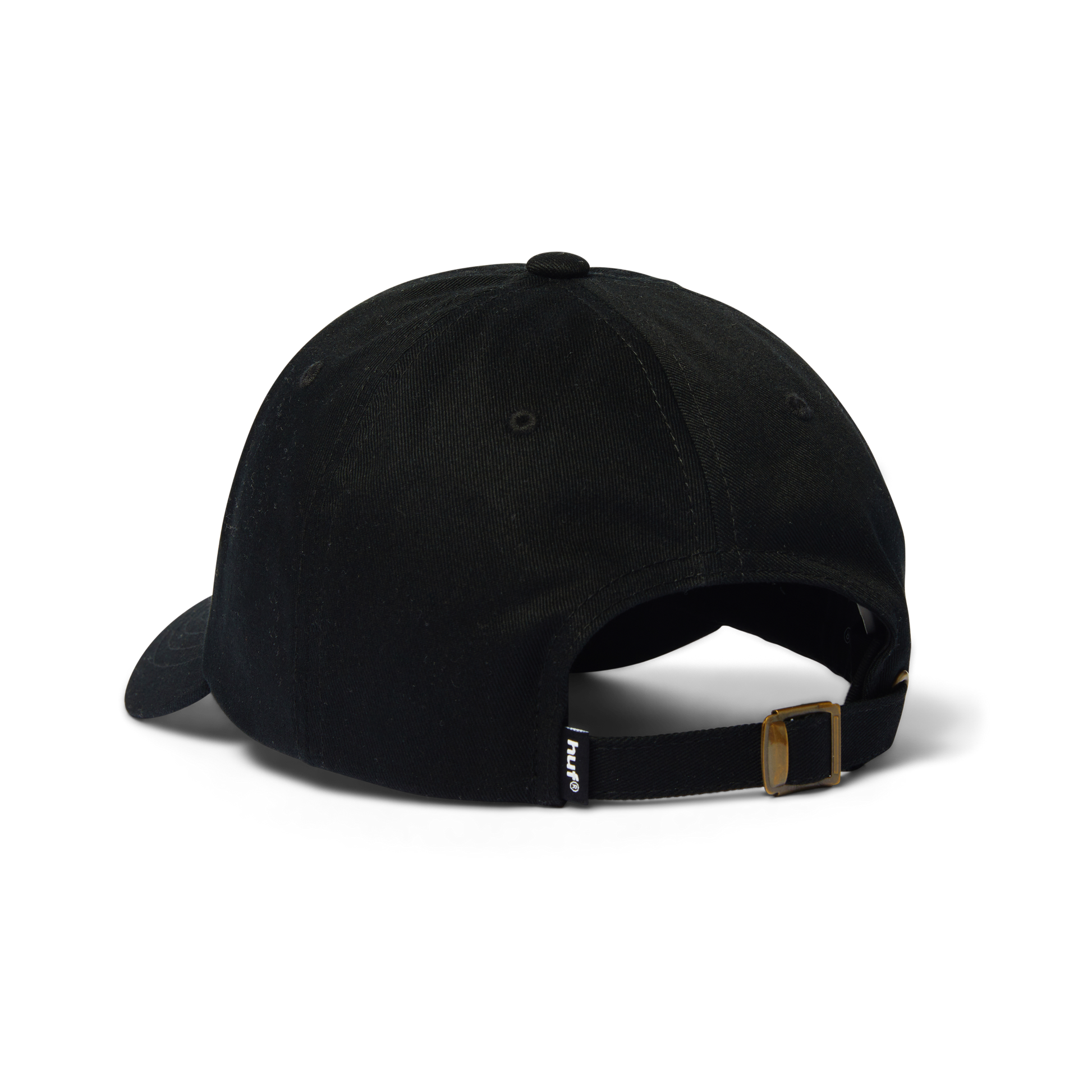 Huf Regional 6-Panel Curved-Visor Hat Black White