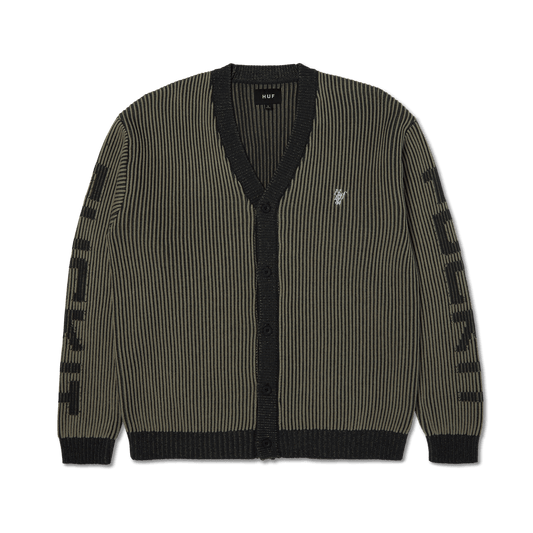 Huf Repeater Cardigan Asphalt