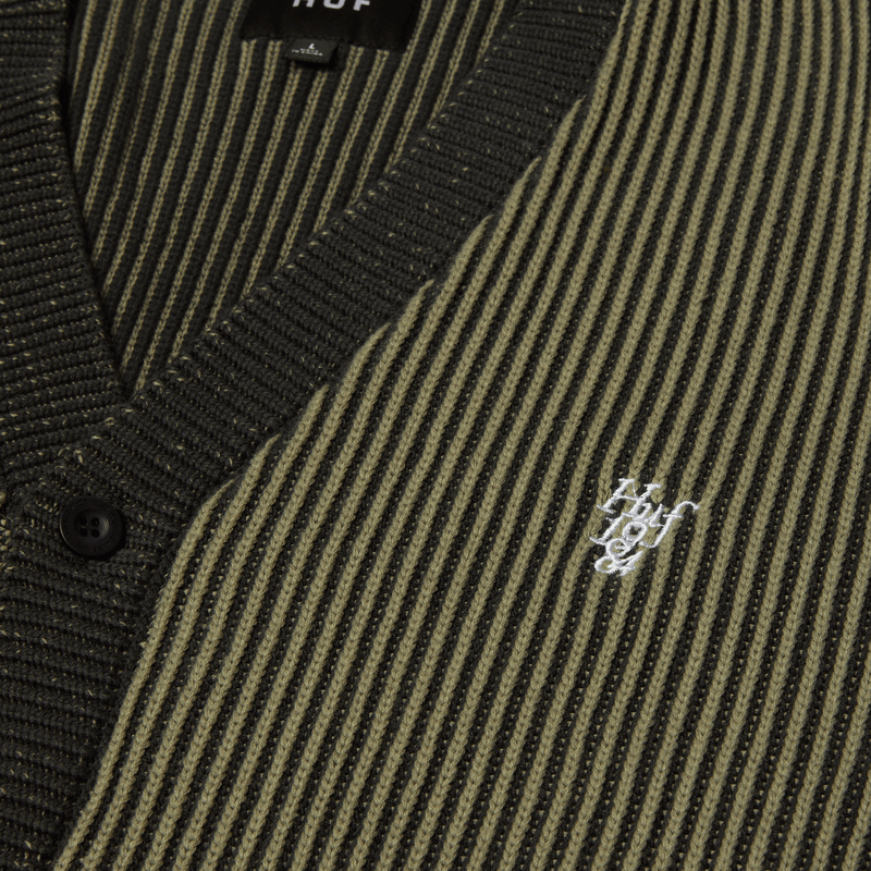 Huf Repeater Cardigan Asphalt