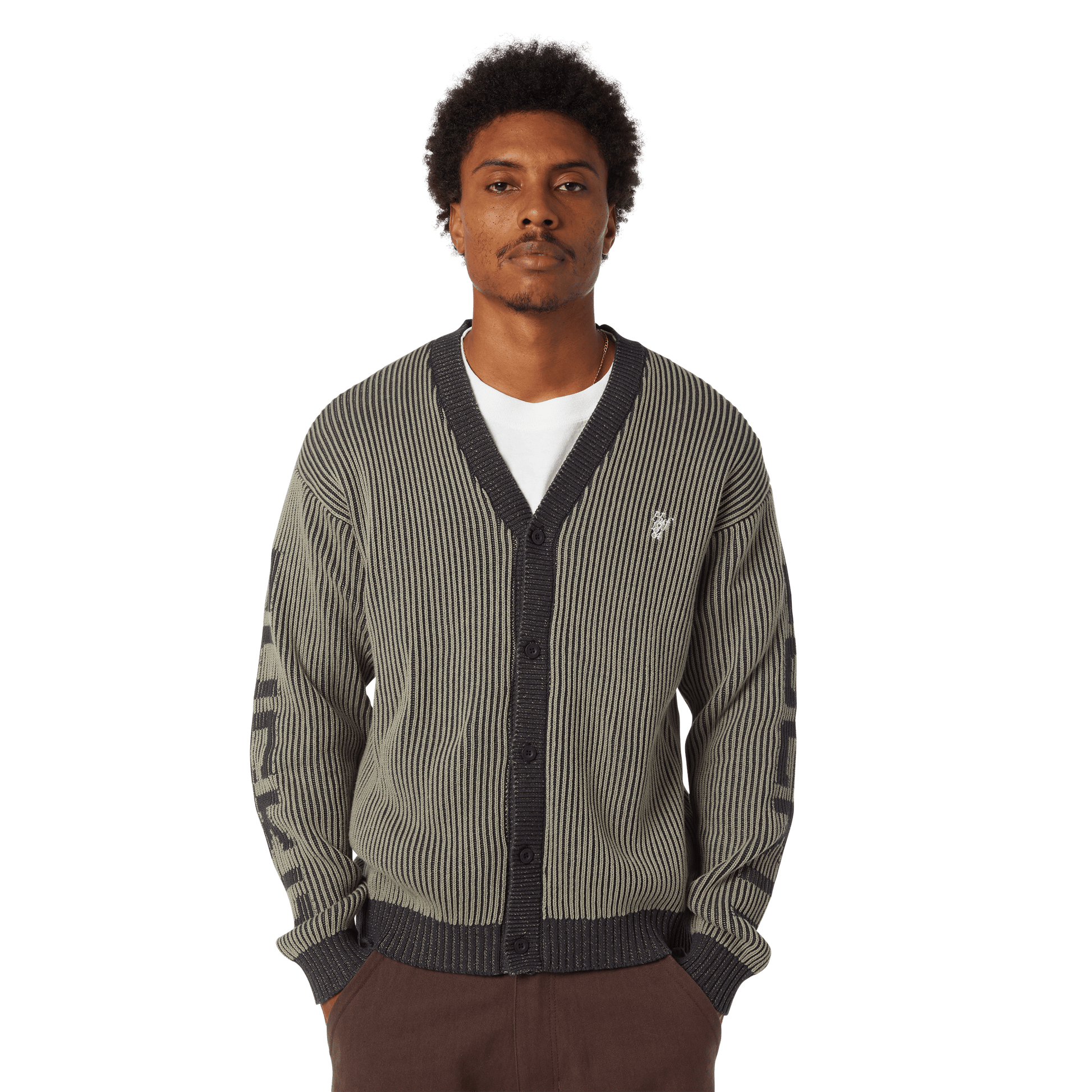 Huf Repeater Cardigan Asphalt