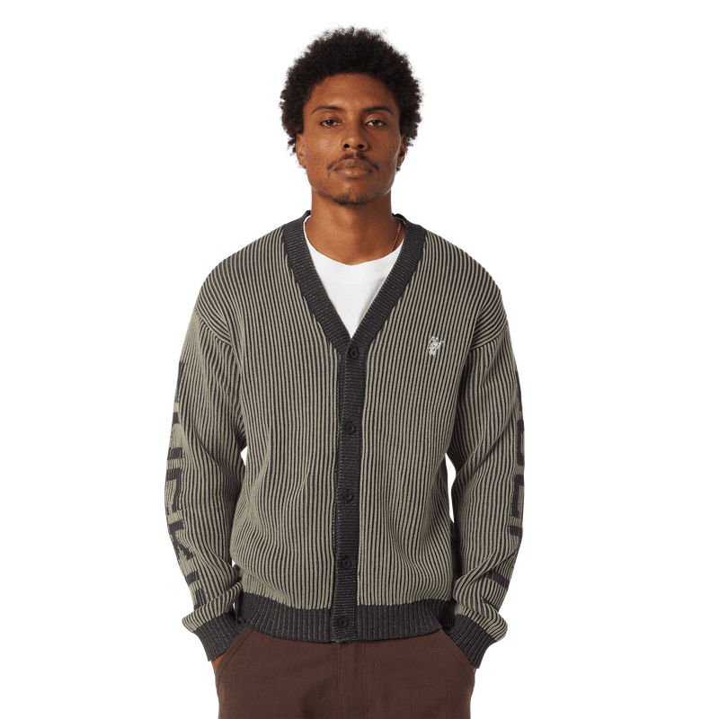 Huf Repeater Cardigan Asphalt