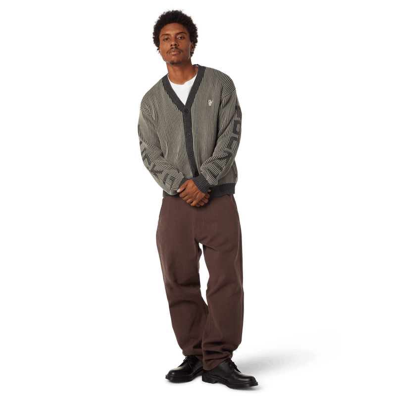 Huf Repeater Cardigan Asphalt