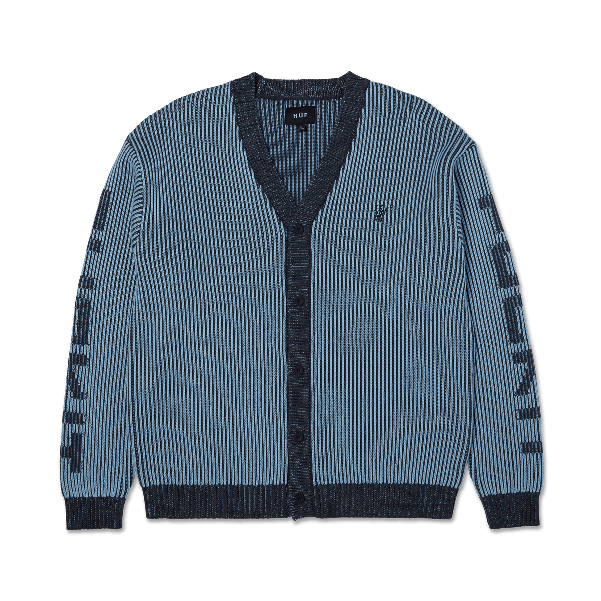 Huf Repeater Cardigan Washed Blue