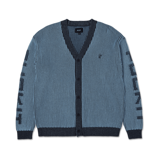 Huf Repeater Cardigan Washed Blue