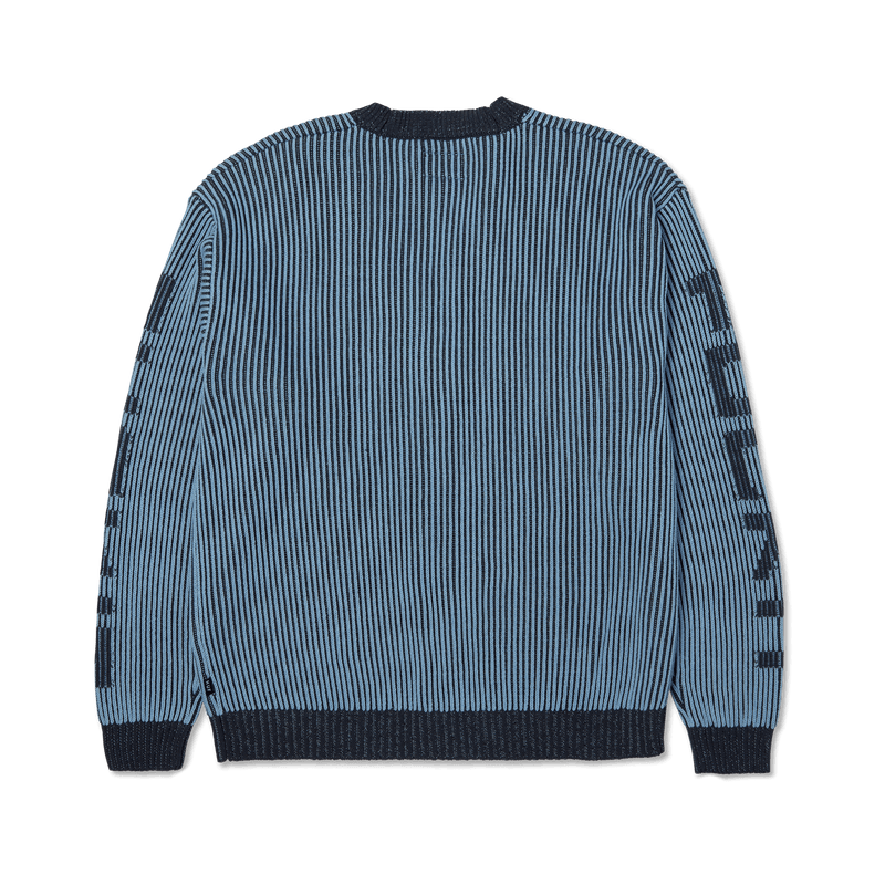 Huf Repeater Cardigan Washed Blue