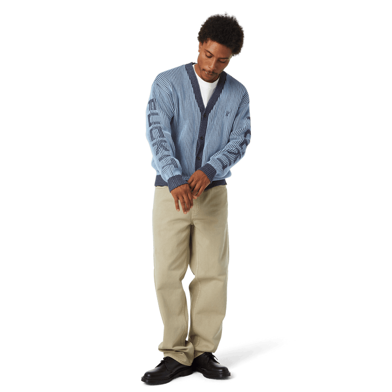 Huf Repeater Cardigan Washed Blue