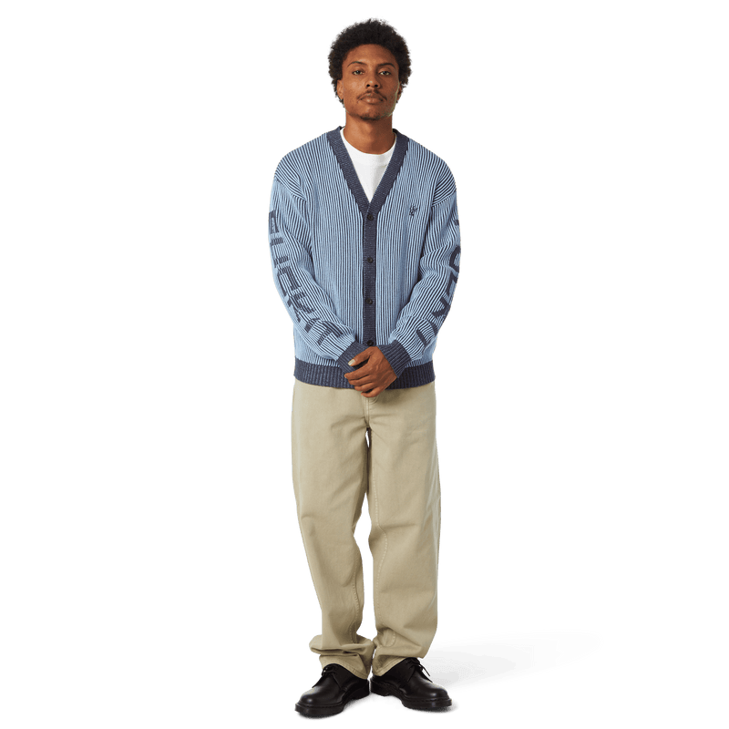 Huf Repeater Cardigan Washed Blue