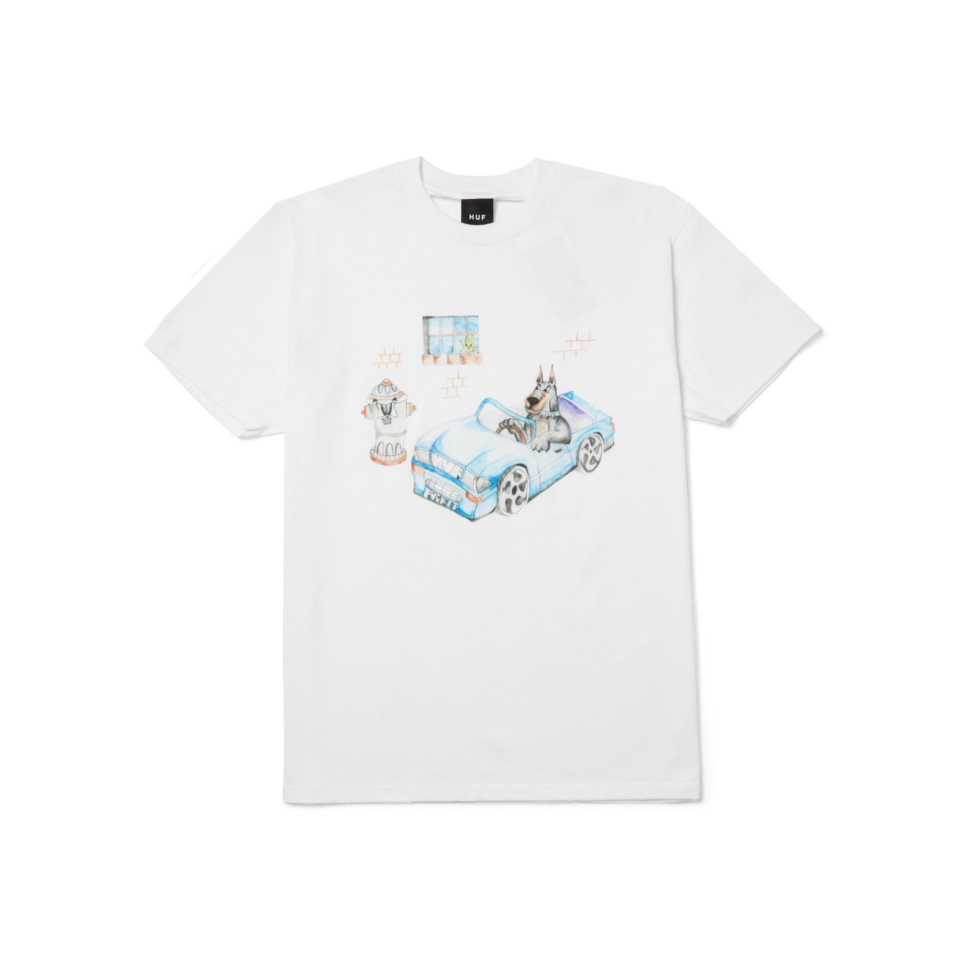 Huf Road Dawg T-Shirt White