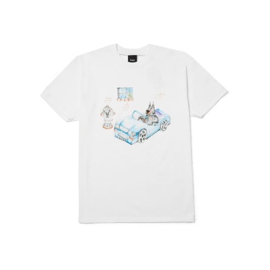 Huf Road Dawg T-Shirt White