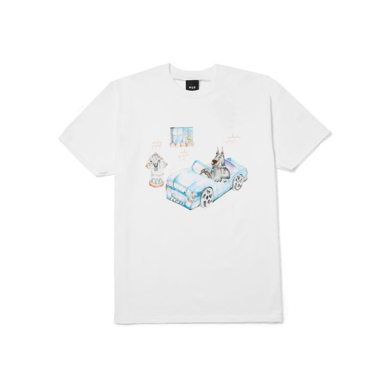 Huf Road Dawg T-Shirt White
