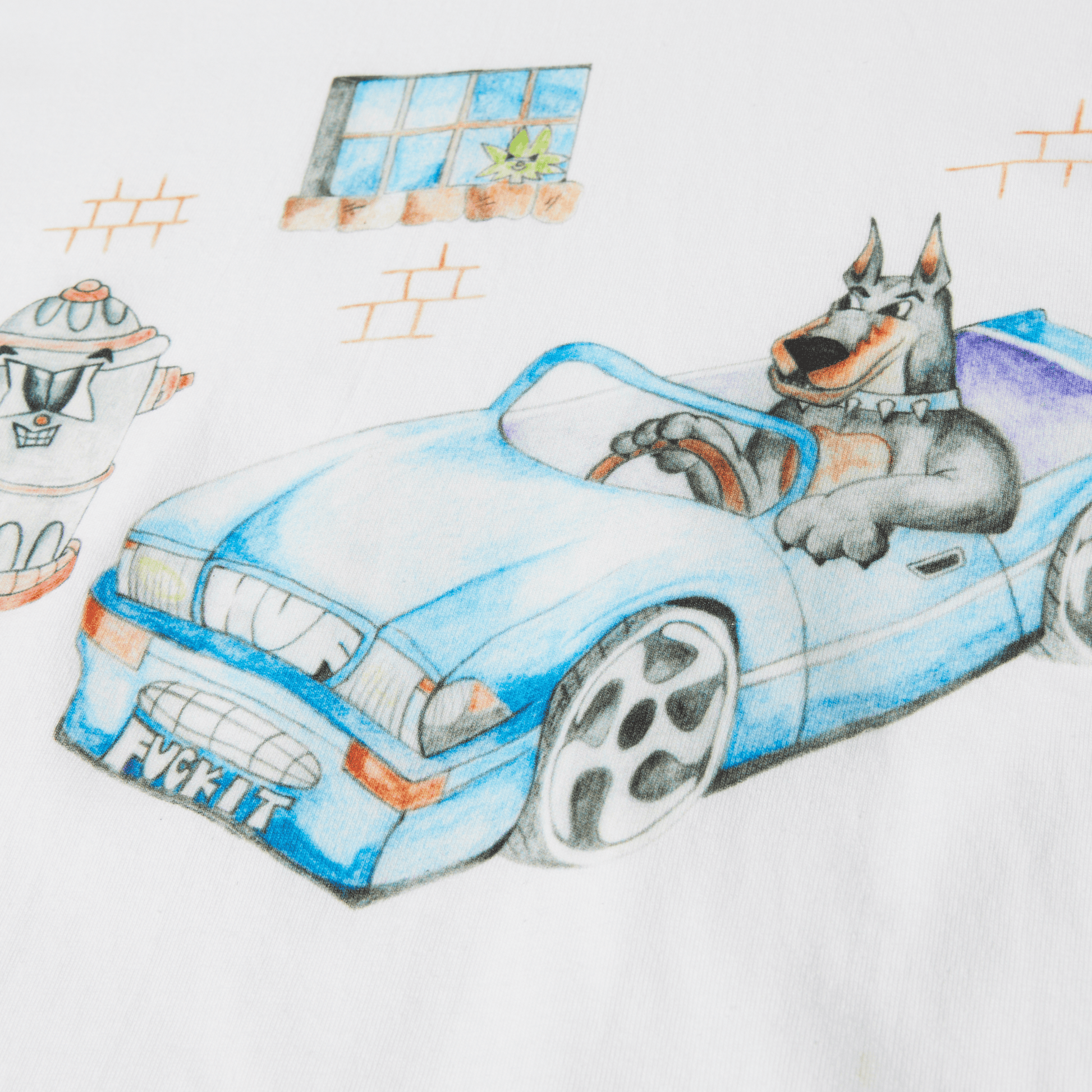 Huf Road Dawg T-Shirt White