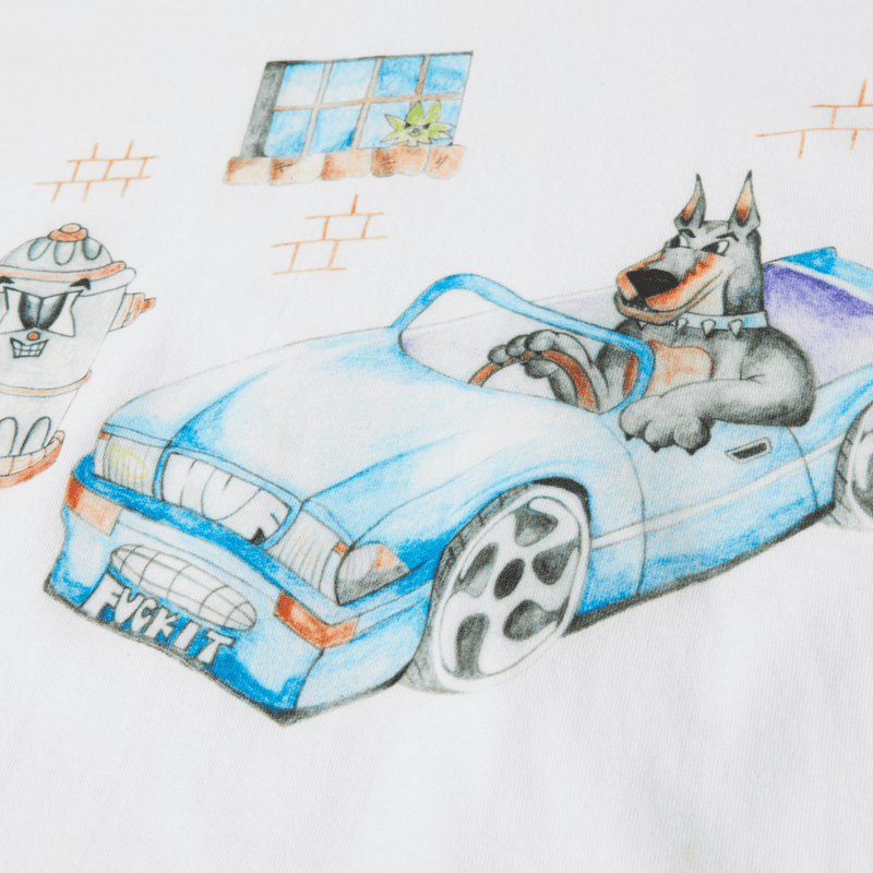 Huf Road Dawg T-Shirt White