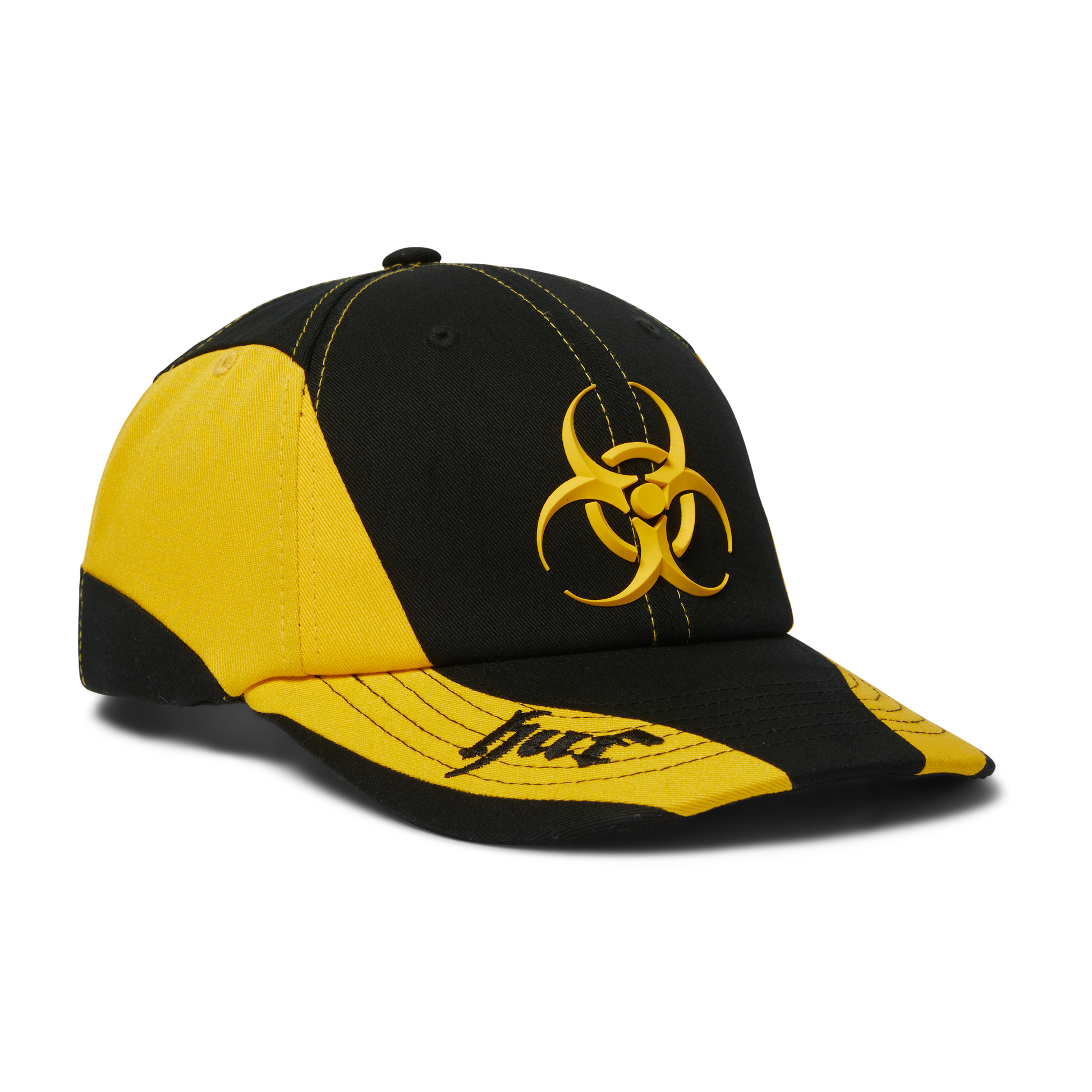 Huf Sector Snapback Hat Black Yellow