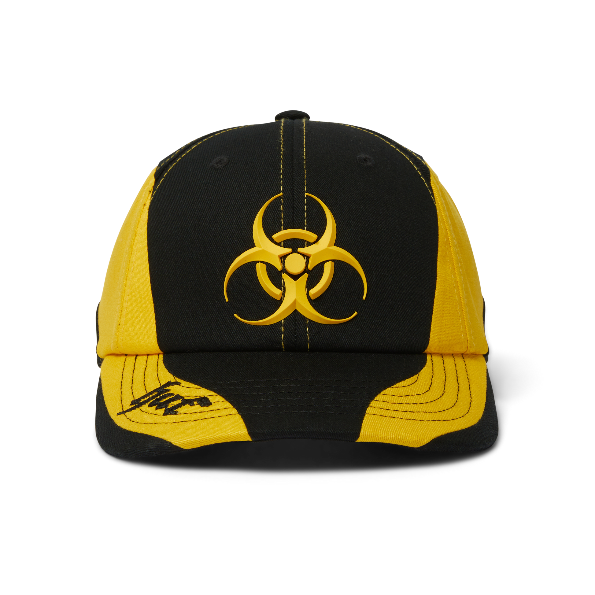 Huf Sector Snapback Hat Black Yellow
