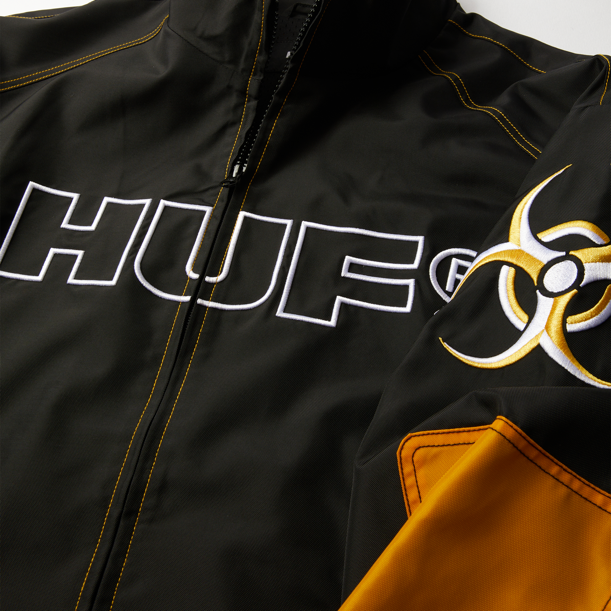 Huf Sector Jacket Black Yellow