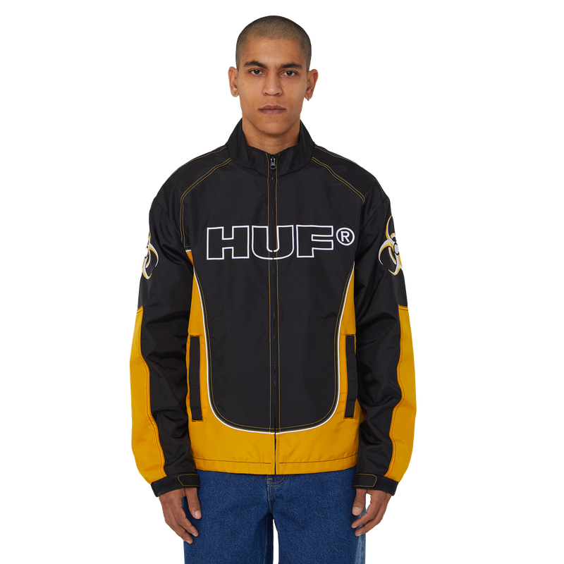 Huf Sector Jacket Black Yellow