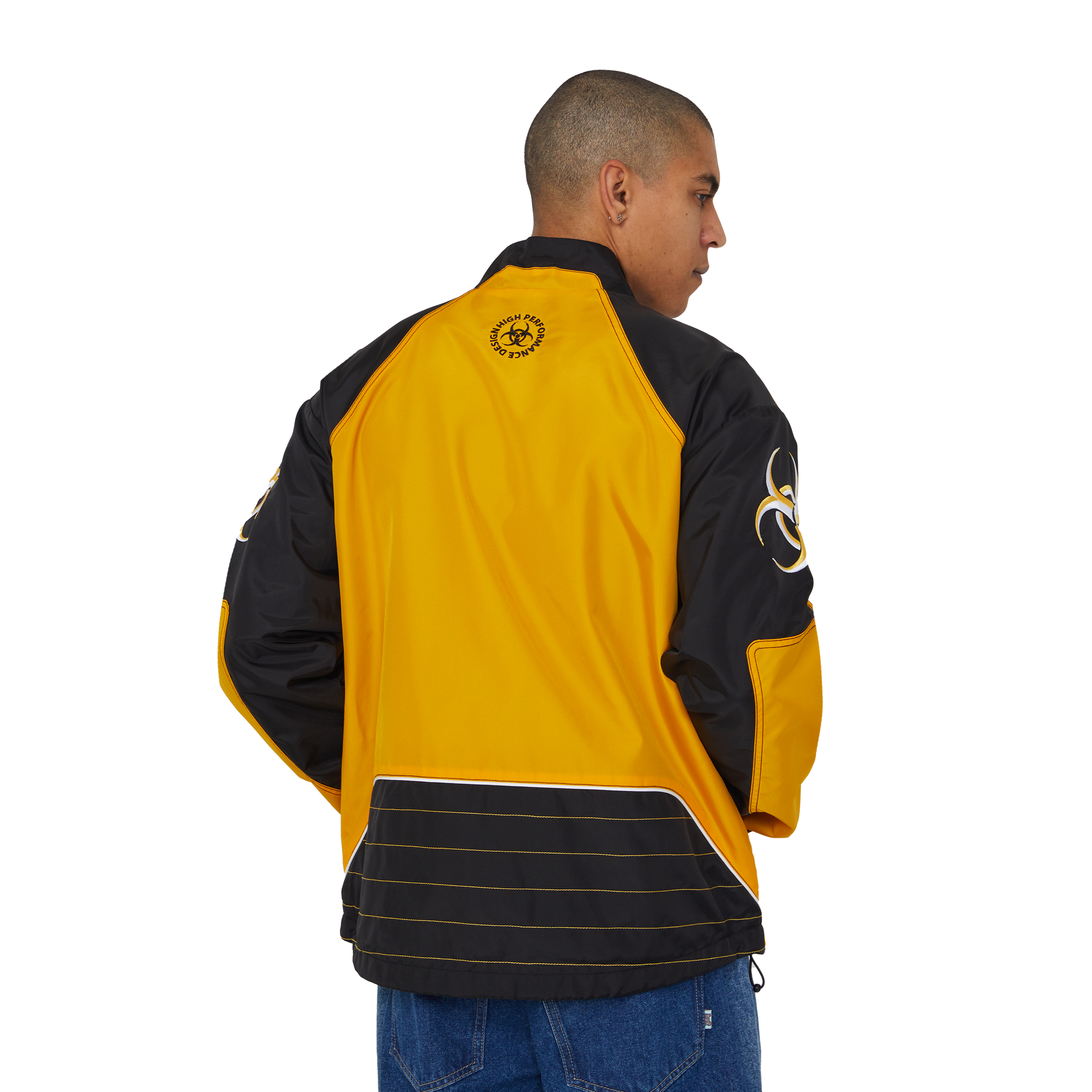 Huf Sector Jacket Black Yellow