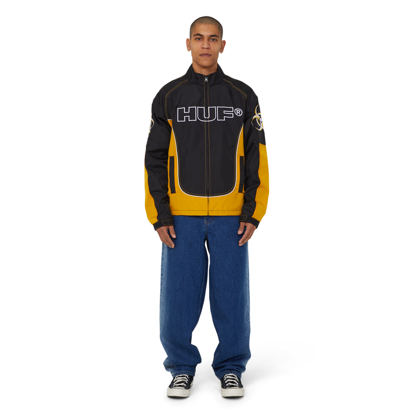 Huf Sector Jacket Black Yellow