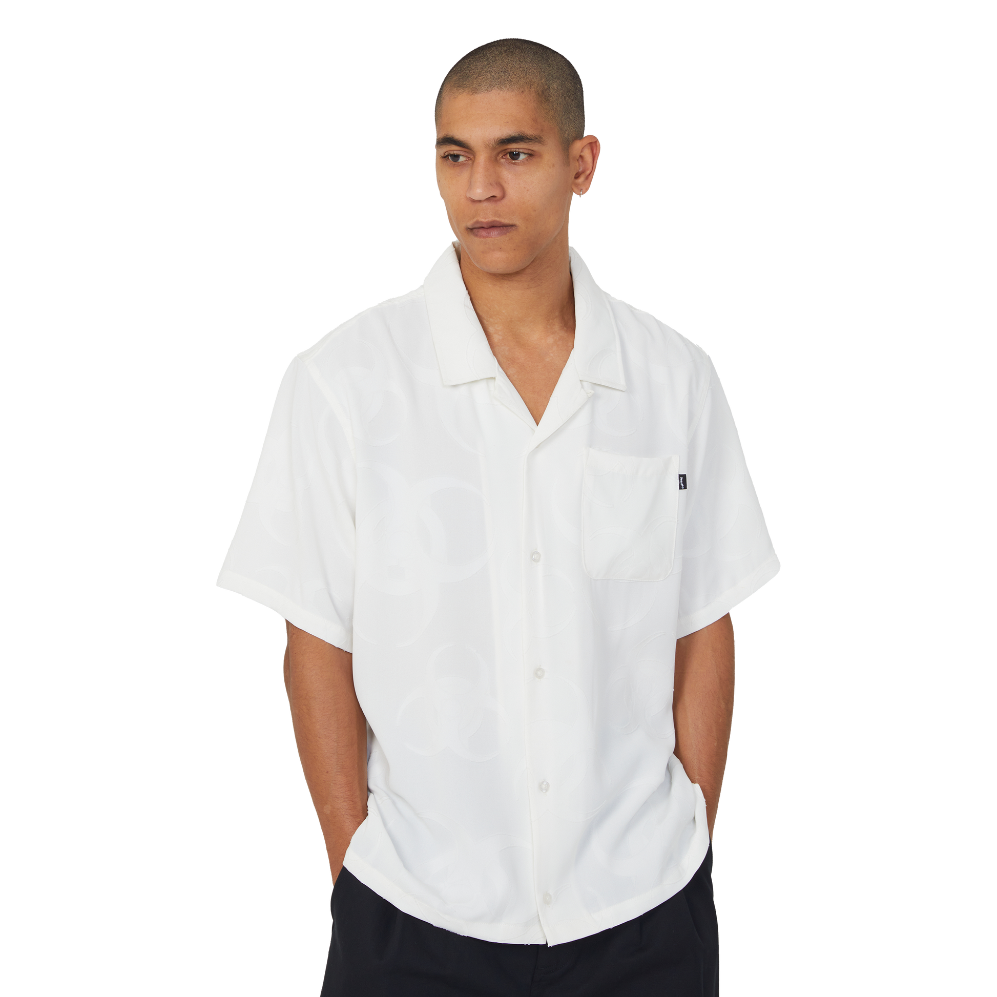 Huf Sector Jacquard Shirt Bleach