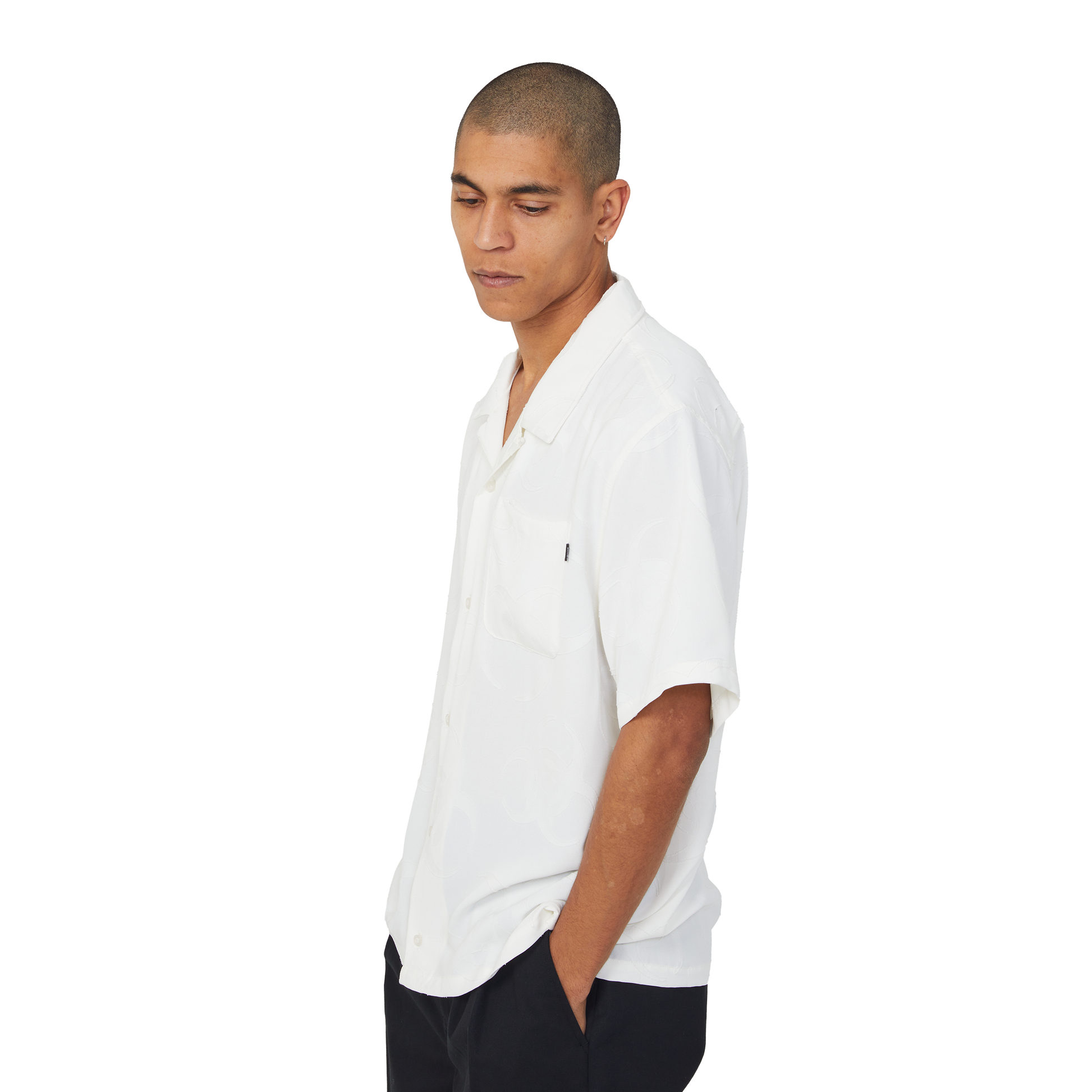 Huf Sector Jacquard Shirt Bleach