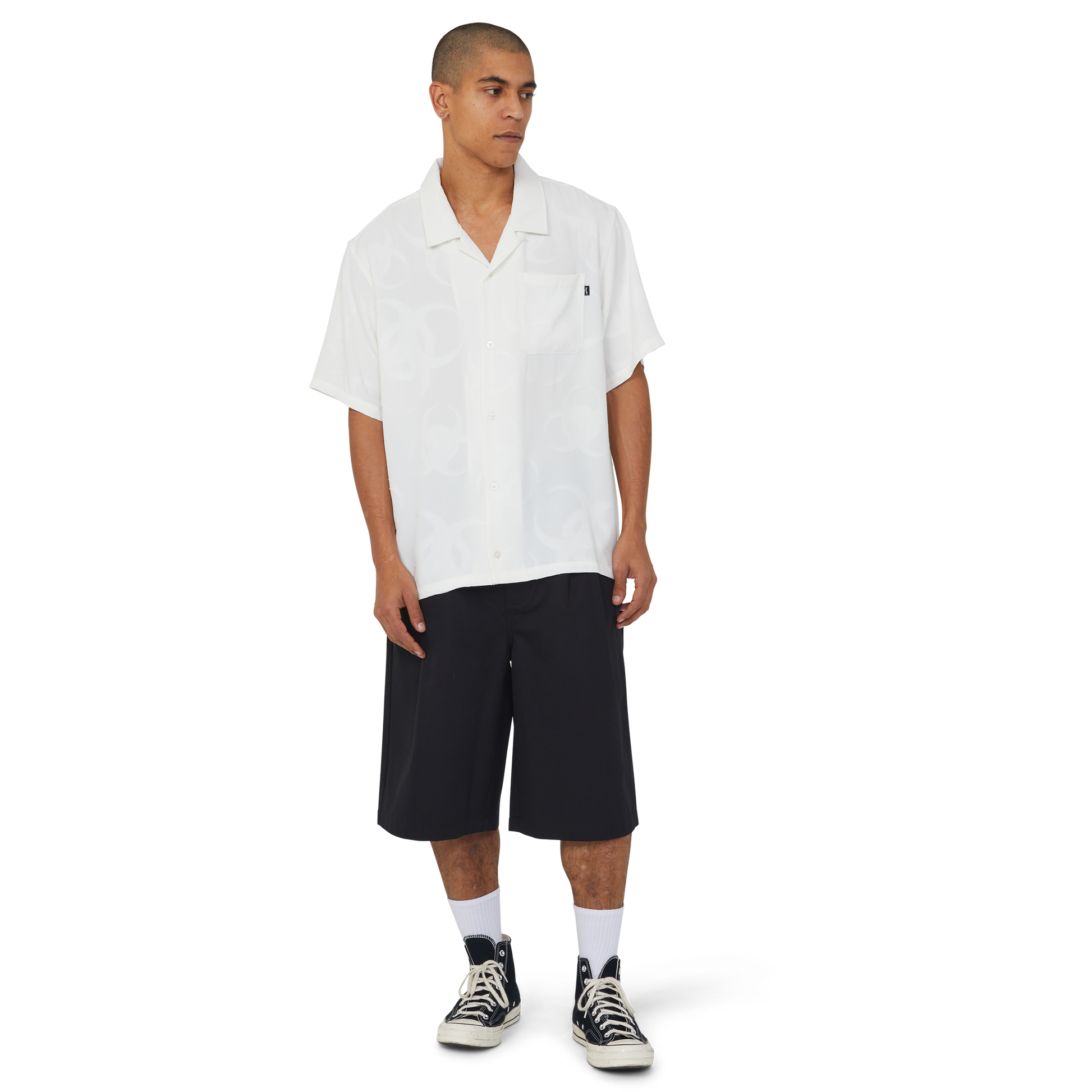 Huf Sector Jacquard Shirt Bleach