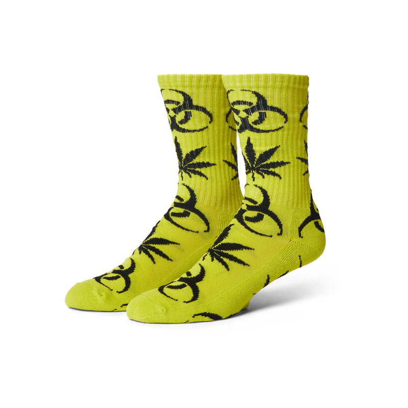 Huf Sector Plantlife Sock Safety Green