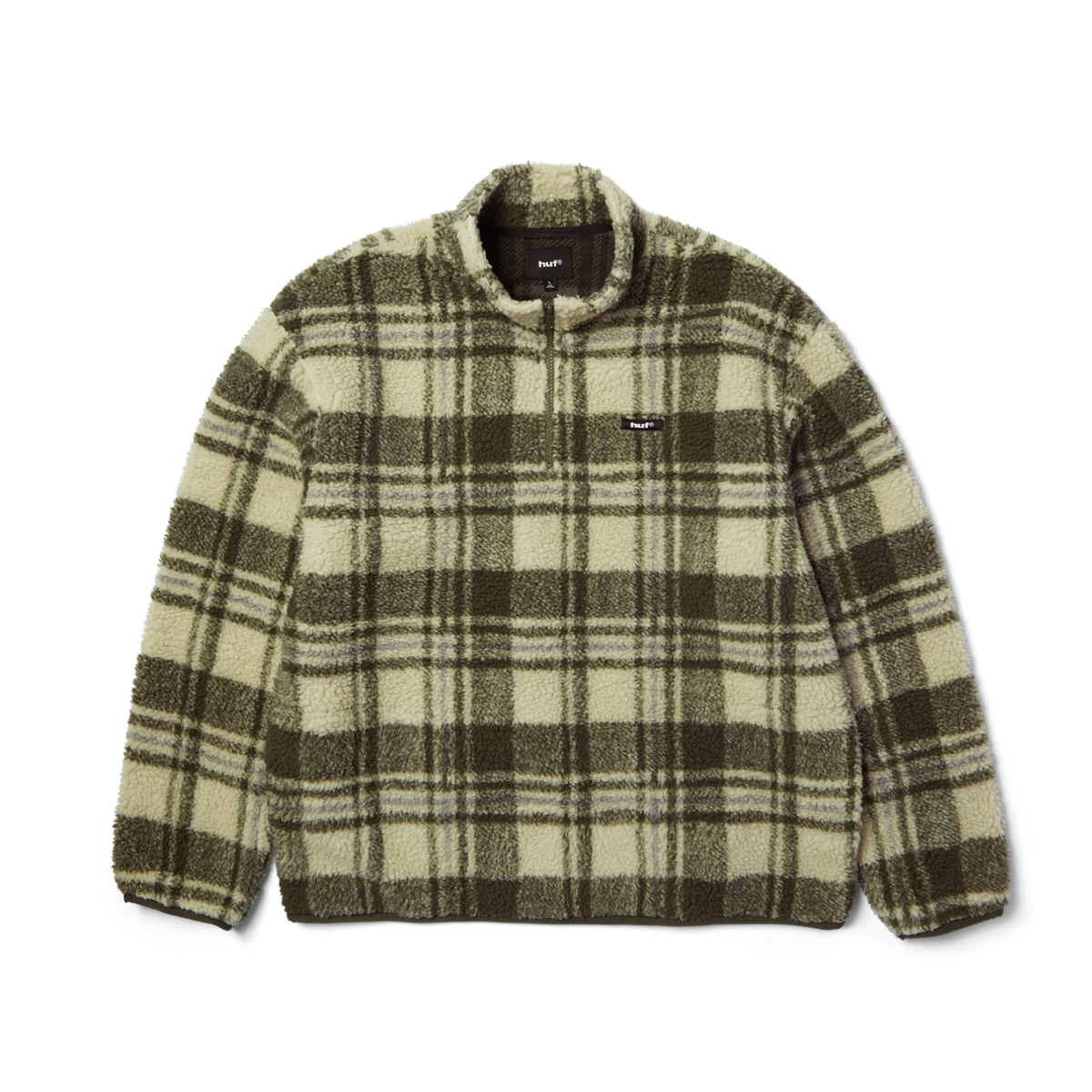 HUF Seneca High Pile Quarter-Zip Fleece Natural