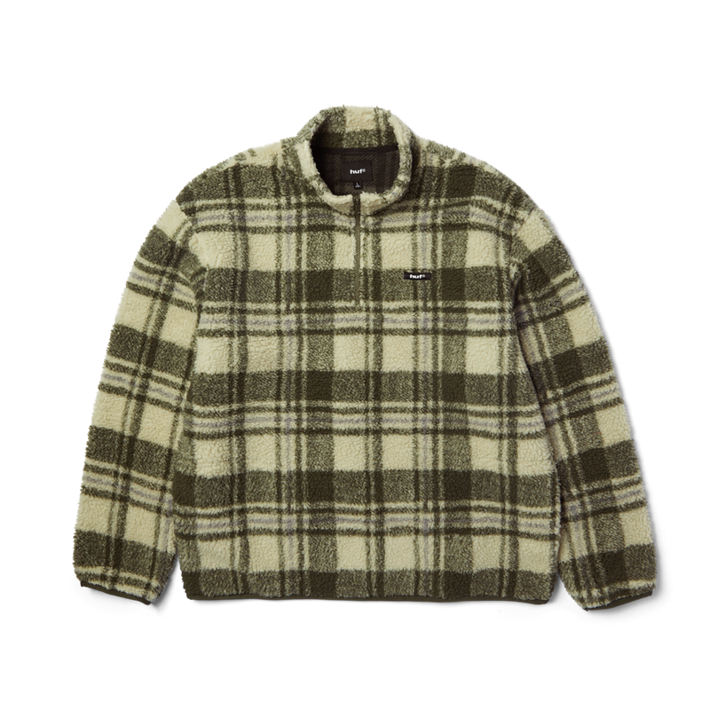 HUF Seneca High Pile Quarter-Zip Fleece Natural