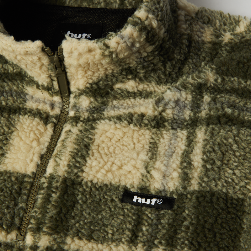 HUF Seneca High Pile Quarter-Zip Fleece Natural