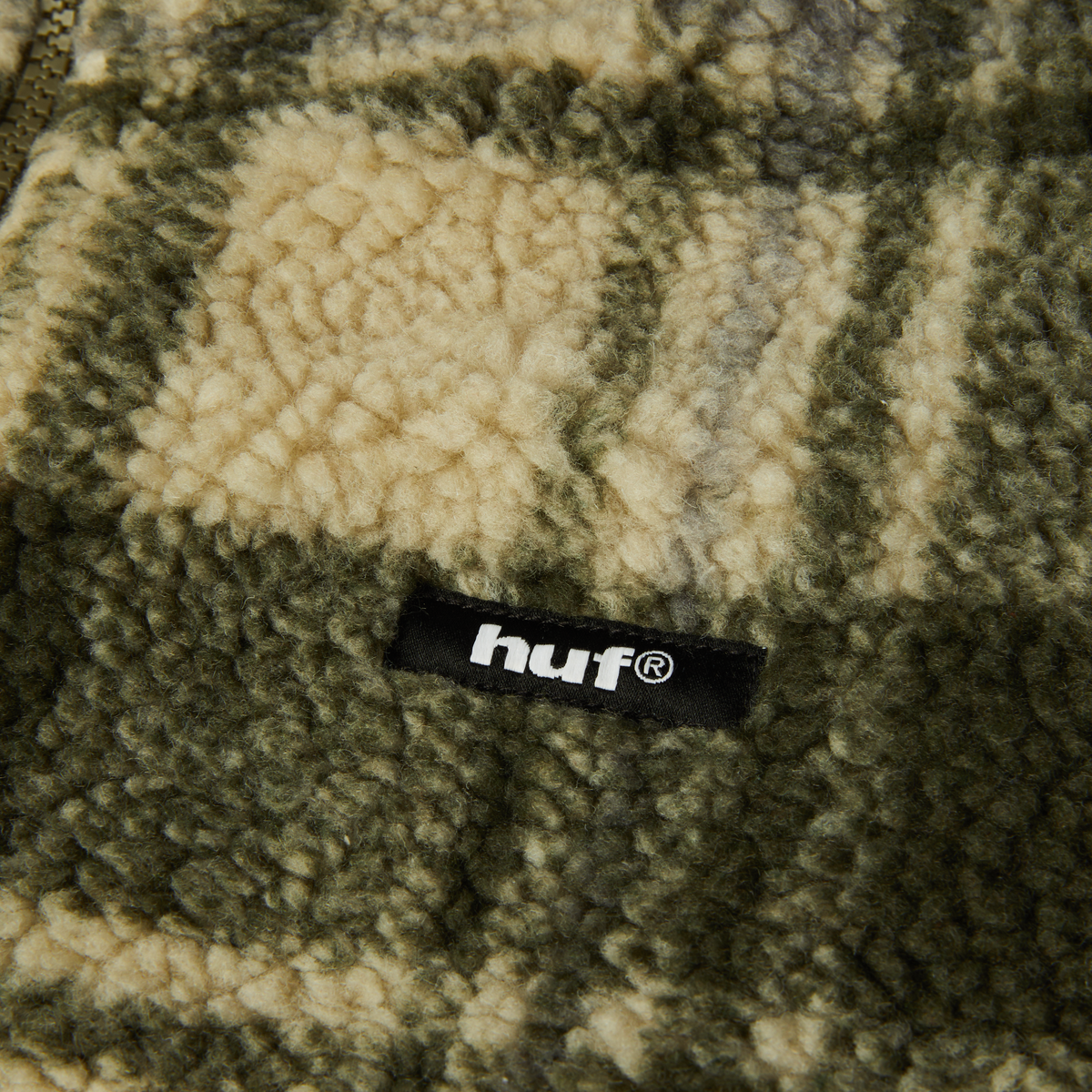 HUF Seneca High Pile Quarter-Zip Fleece Natural