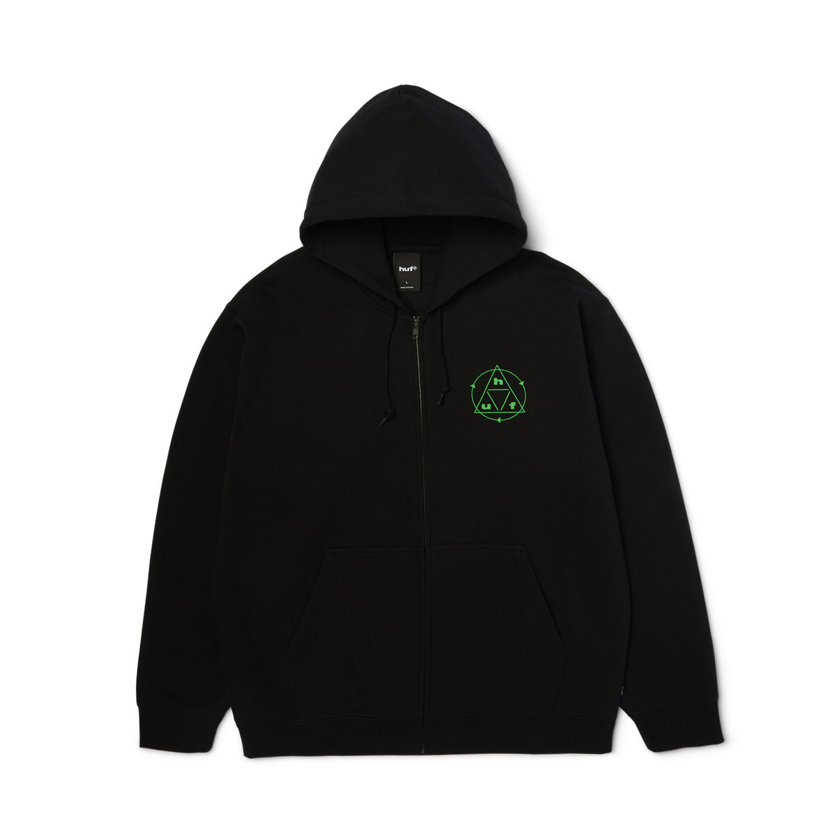 HUF Serenity Full-Zip Hoodie Black