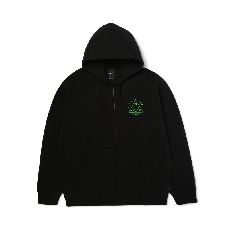 HUF Serenity Full-Zip Hoodie Black