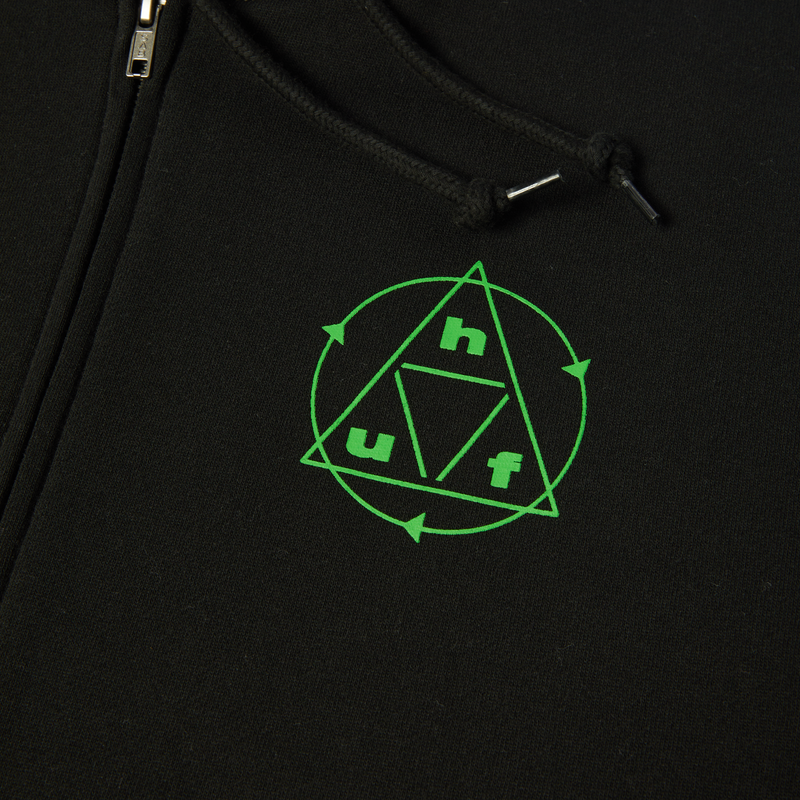 HUF Serenity Full-Zip Hoodie Black