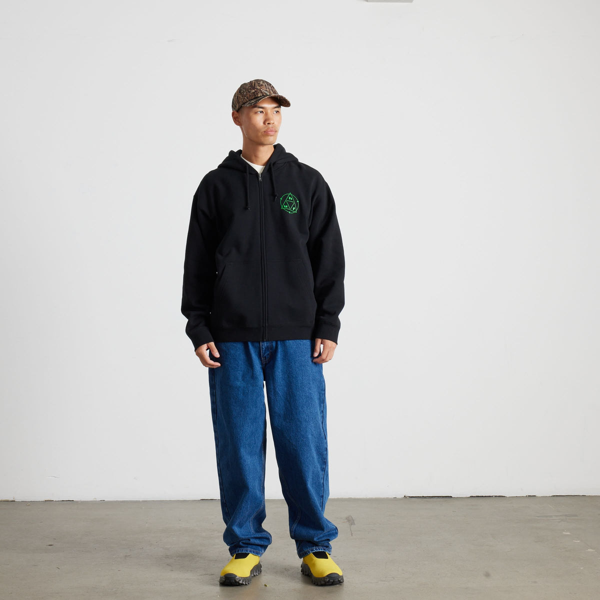 HUF Serenity Full-Zip Hoodie Black