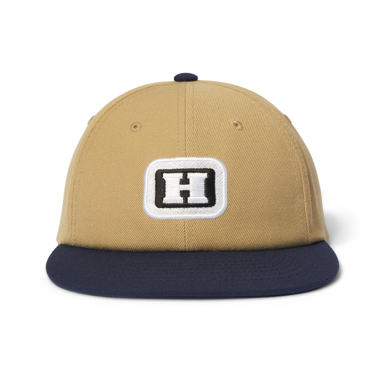 Huf Serif H 6-Panel Snapback Hat Khaki