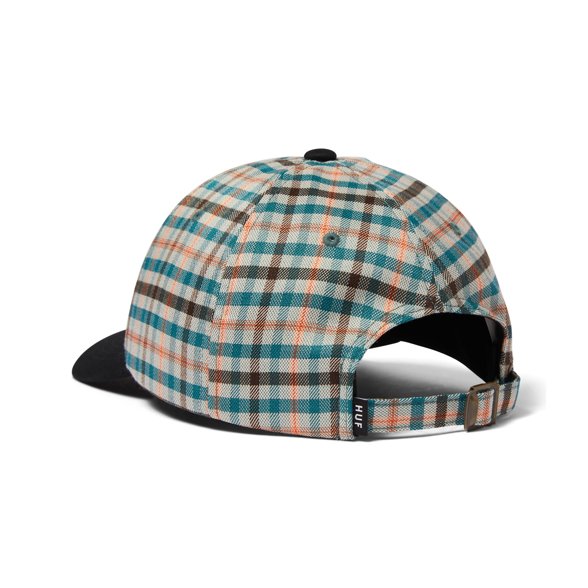 Huf Shadow Plaid 6 Panel Cv Hat Black
