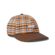 Huf Shadow Plaid 6 Panel Cv Hat Brown