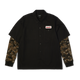 HUF Shadows Long Sleeve Work Shirt Black