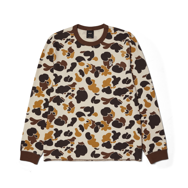 Huf Shrader Camo Long Sleeve T-Shirt Thermal Duck Camo